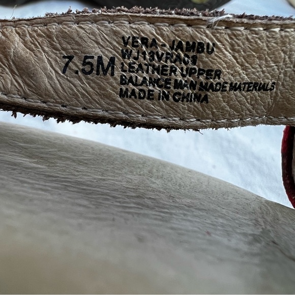 Jambu Women's Vera Wedge Pump, Red, Sz 7.5 - Picture 9 of 10